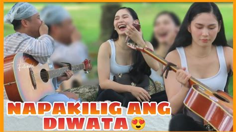 maganda iniyot|Lasing na dalaga, iniyot, di na hinubaran .